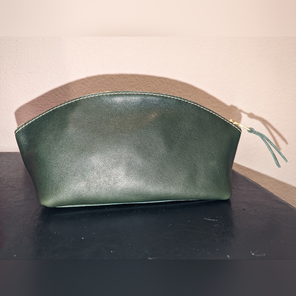 Forest - Portland Leather Goods - Eclipse Makeup Bag - New